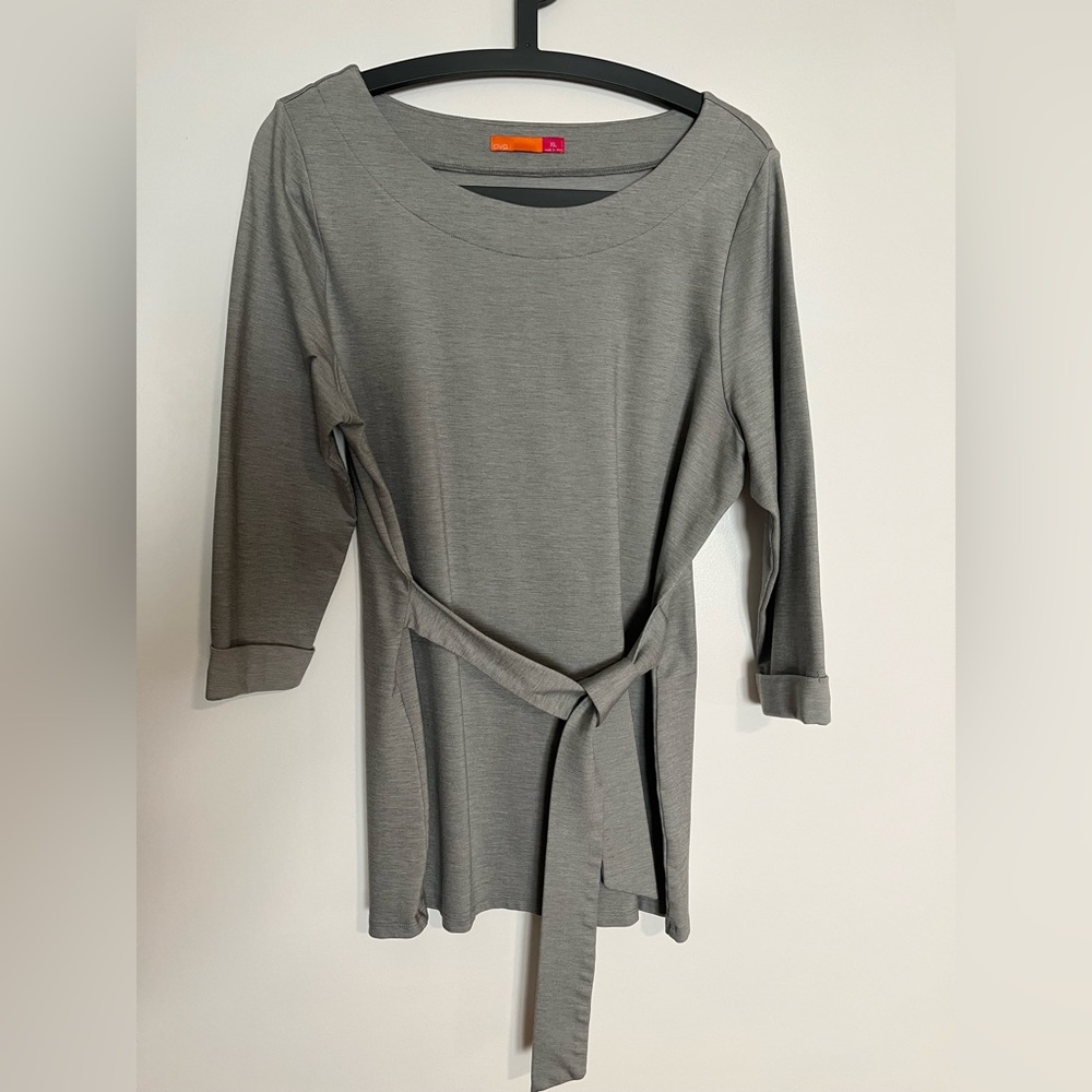 ava dressy Tunic Top gray XL